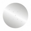 Rosace XXL Rose-One rond de 400 mm de diamètre avec 9 trous en croix et 4 trous latéraux