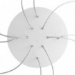 Rundes XXL 10-Loch und 4 Seitenlöchern Lampenbaldachin, Rose-One-Abdeckung, 400 mm Durchmesser