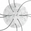 Rosone XXL Rose-One rotondo, diametro 400 mm con 10 fori e 4 fori laterali
