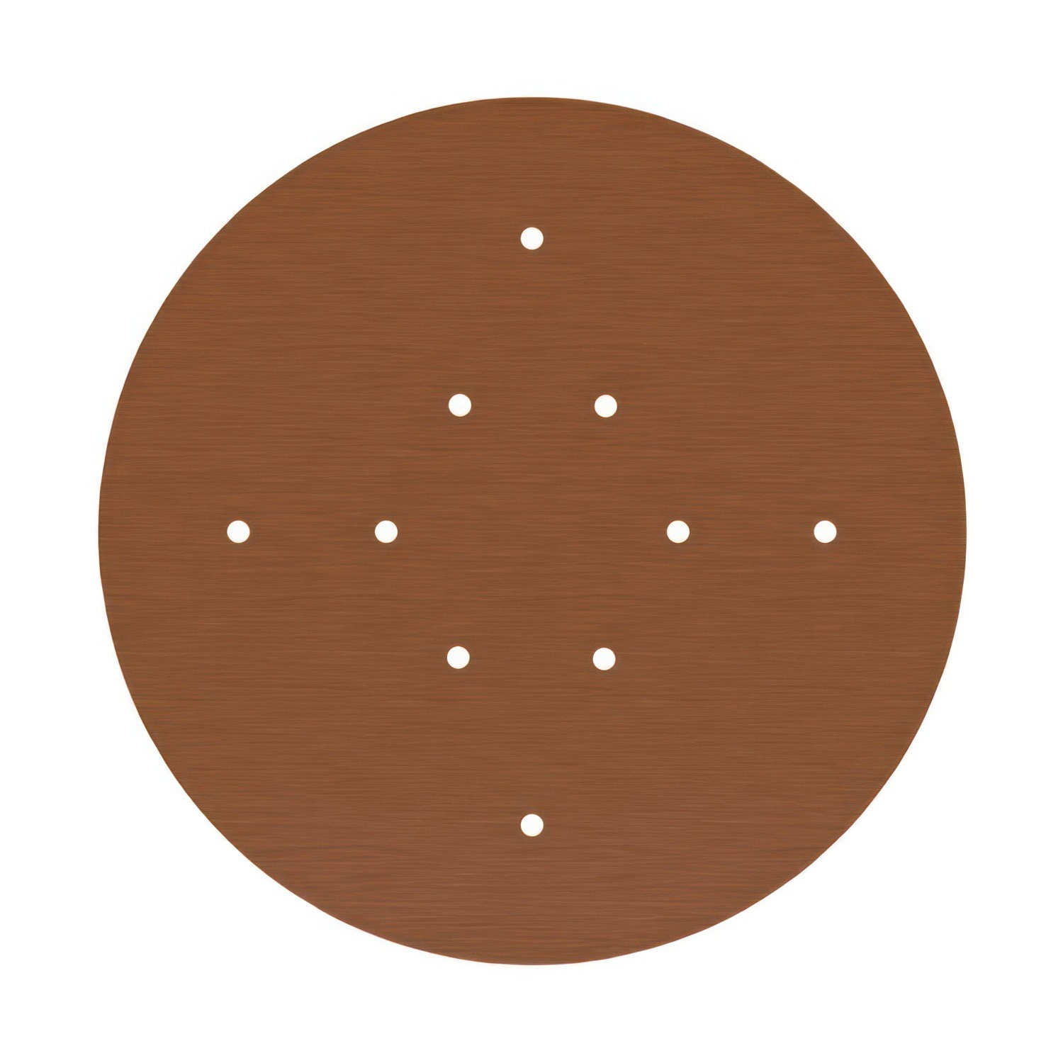 Rosace XXL Rose-One rond de 400 mm de diamètre avec 10 trous et 4 trous latéraux