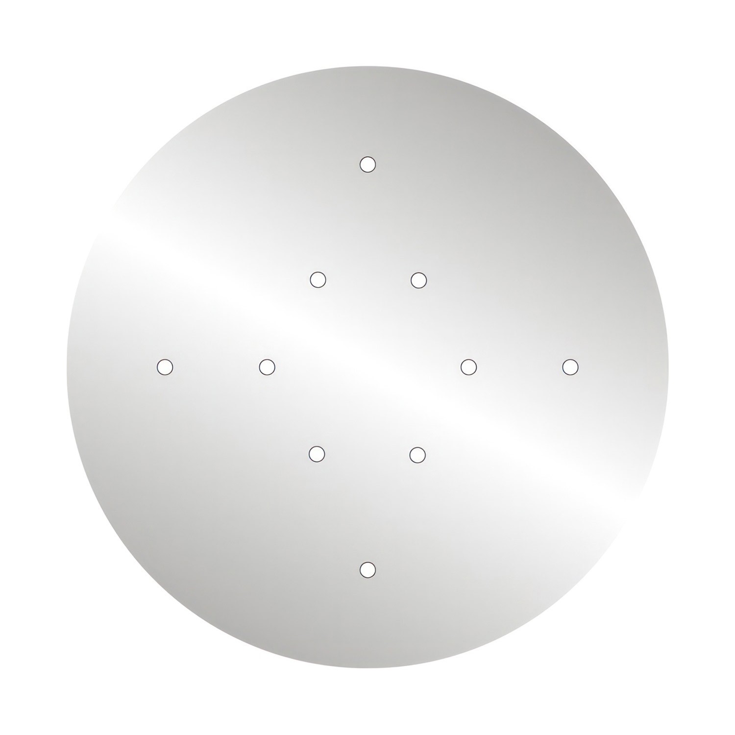 Rosace XXL Rose-One rond de 400 mm de diamètre avec 10 trous et 4 trous latéraux