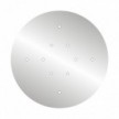 Rosace XXL Rose-One rond de 400 mm de diamètre avec 10 trous et 4 trous latéraux
