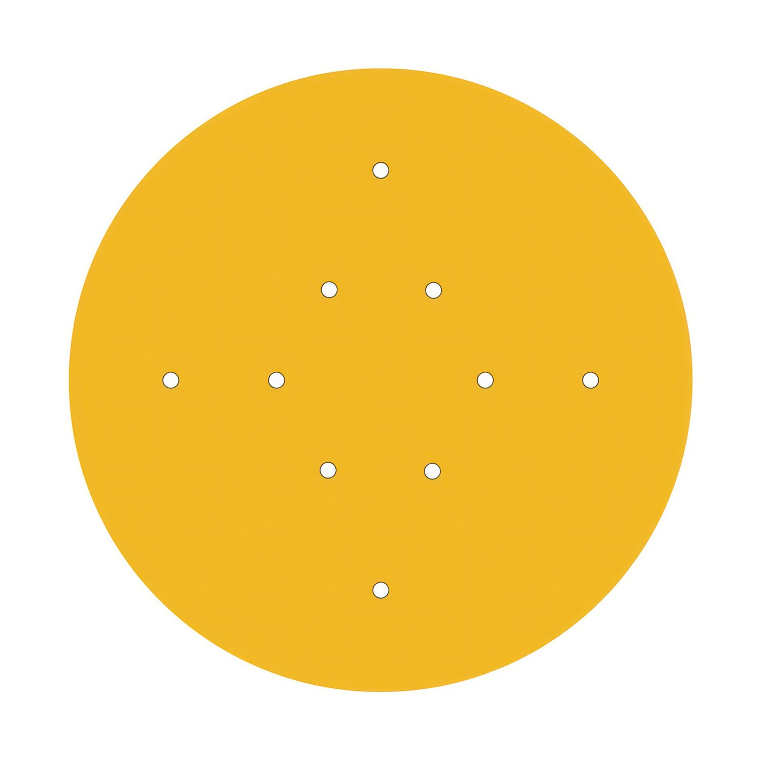 Rosace XXL Rose-One rond de 400 mm de diamètre avec 10 trous et 4 trous latéraux
