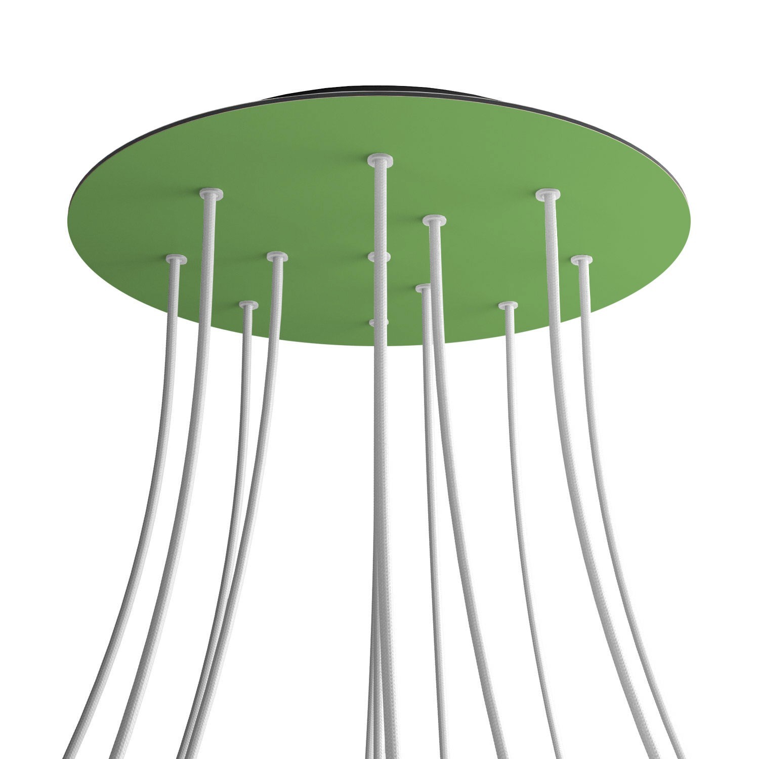 Rosace XXL Rose-One rond de 400 mm de diamètre avec 12 trous et 4 trous latéraux