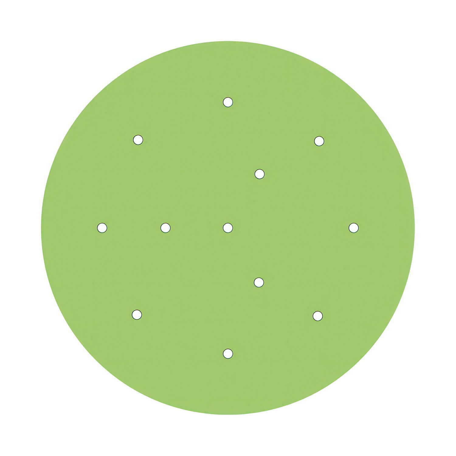 Rosace XXL Rose-One rond de 400 mm de diamètre avec 12 trous et 4 trous latéraux