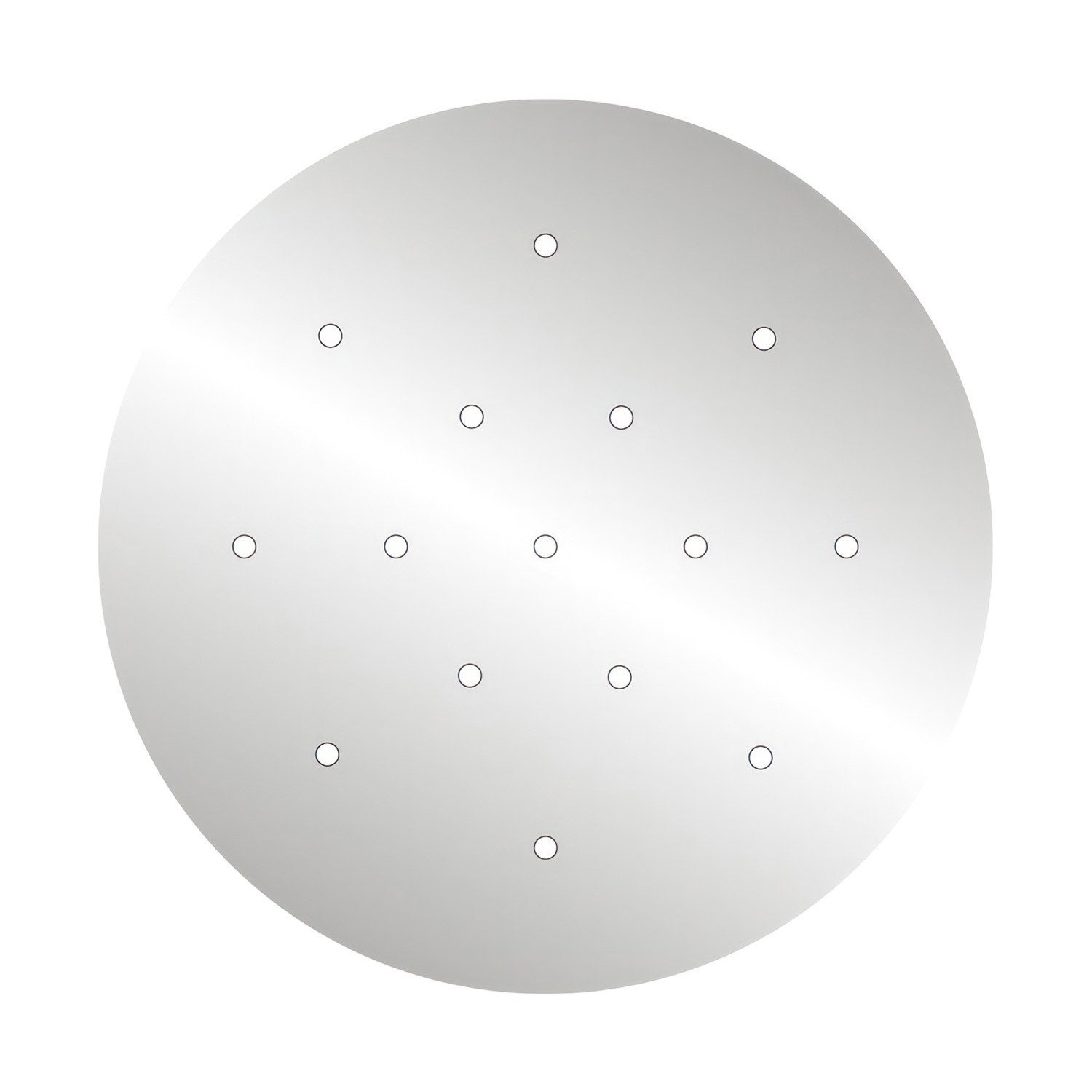 Rosace XXL Rose-One rond de 400 mm de diamètre avec 15 trous et 4 trous latéraux
