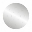 Rosace XXL Rose-One rond de 400 mm de diamètre avec 15 trous et 4 trous latéraux