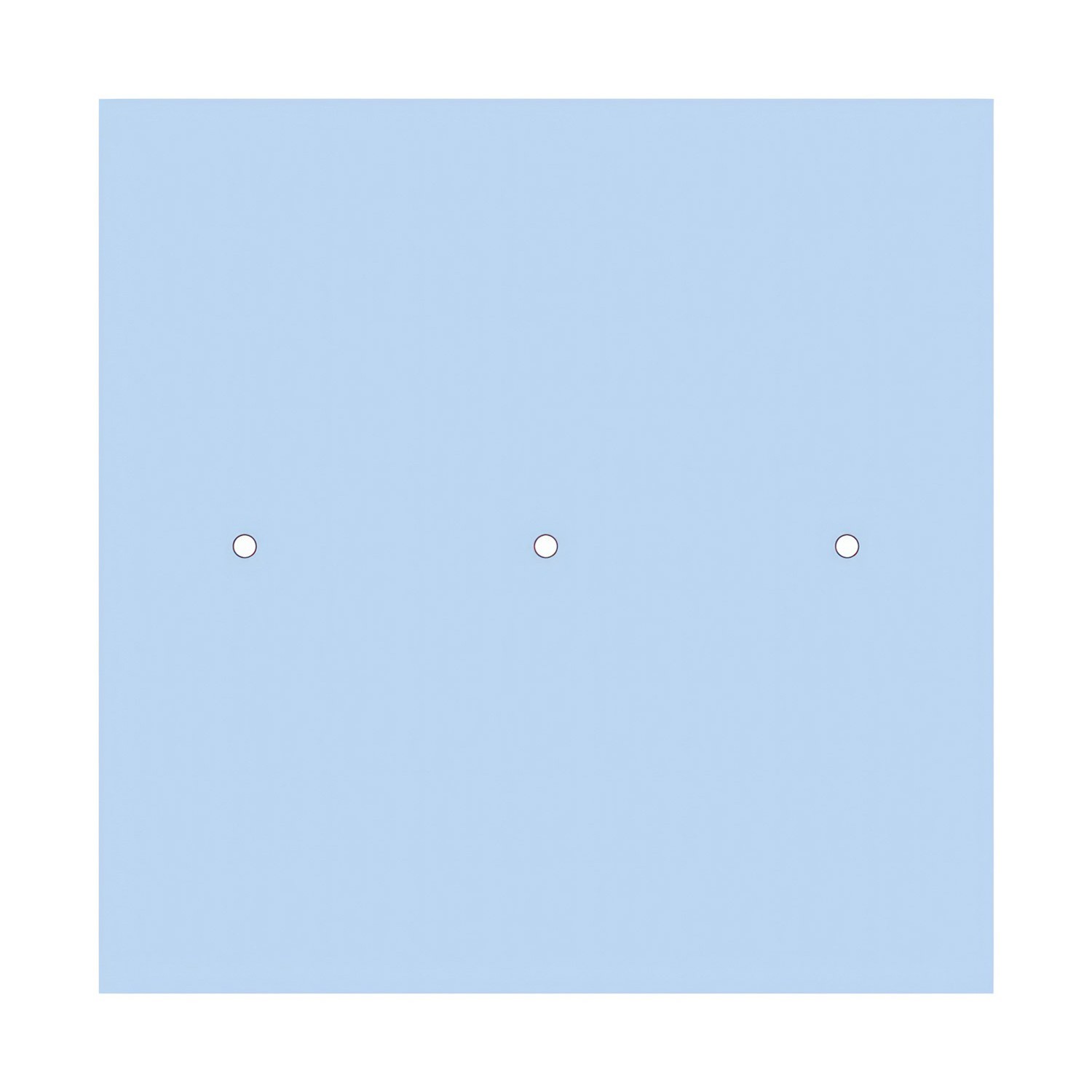 Quadratisches XXL 3-Loch und 4 Seitenlöchern Lampenbaldachin, Rose-One-Abdeckung, 400 mm