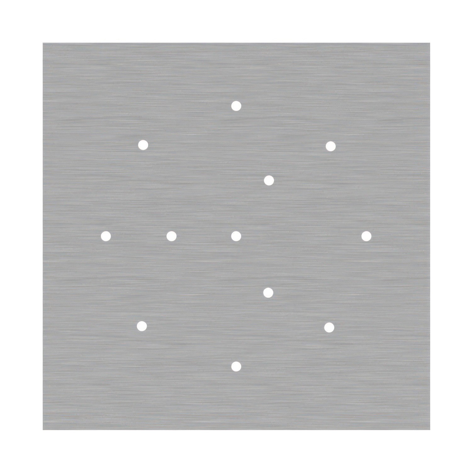 Quadratisches XXL 12-Loch und 4 Seitenlöchern Lampenbaldachin, Rose-One-Abdeckung, 400 mm