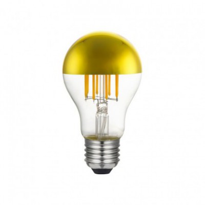 Gold Kopfspiegel Drop A60 LED Glühbirne 7W E27 dimmbar 2700K