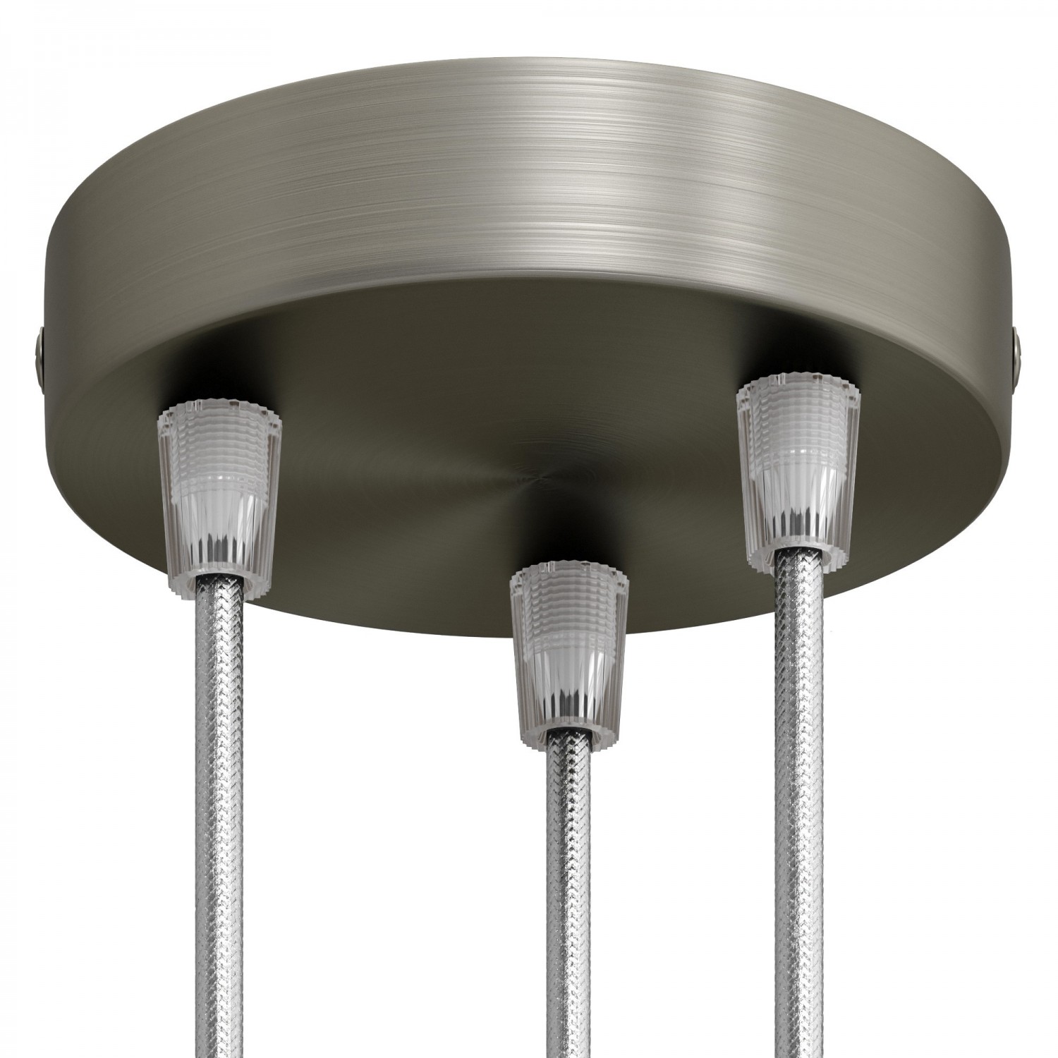 Zylindrischer 3-Loch-Lampenbaldachin Kit aus Metall
