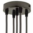 Kit rosace métallique cylindrique à 5 trous