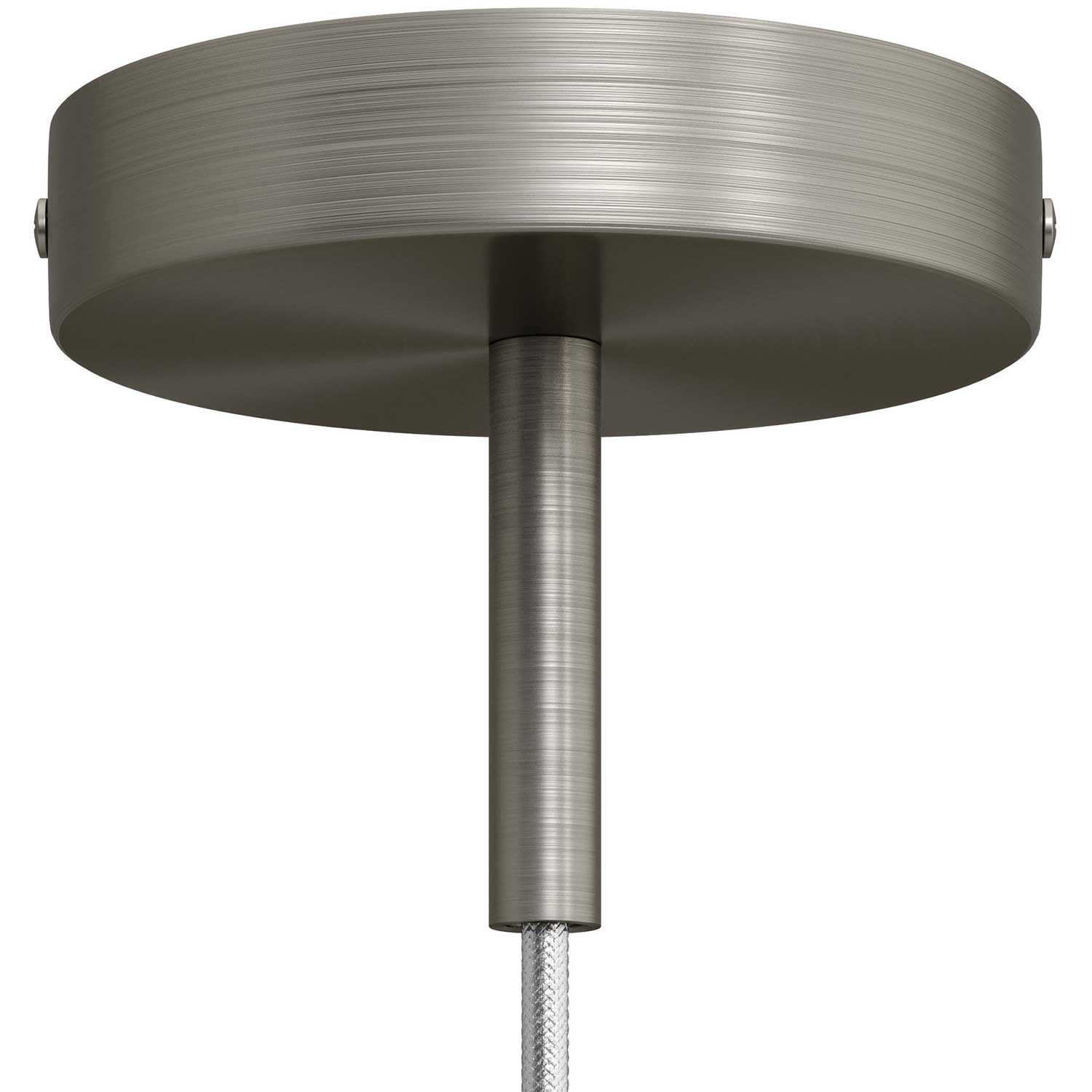 Zylindrischer Lampenbaldachin Kit aus Metall mit 7 cm Kabelklemme