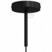 Kit rosace cylindrique en métal avec serre-câble de 15 cm