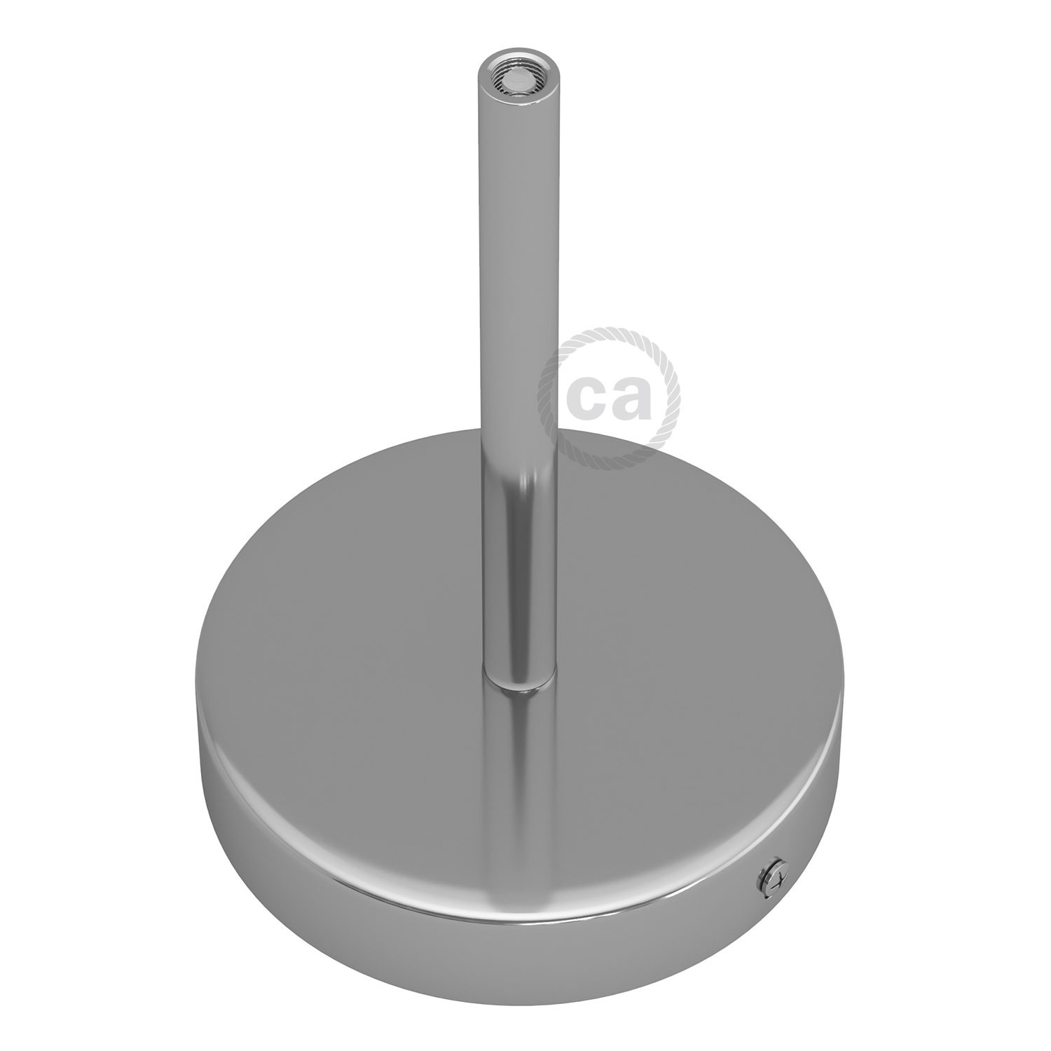 Zylindrischer Lampenbaldachin Kit aus Metall mit 15 cm Kabelklemme