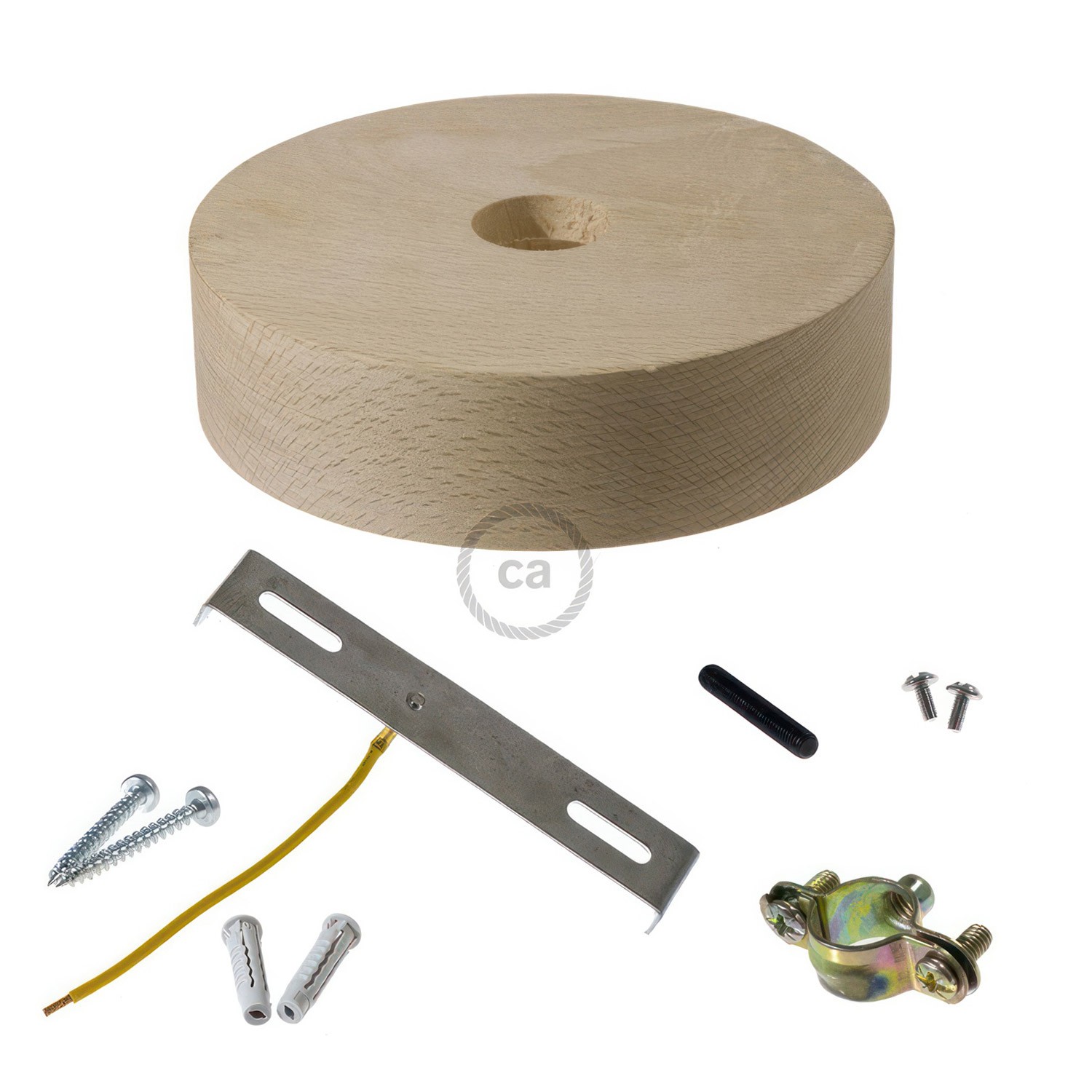 Kit rosace en bois pour corde 2XL