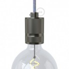 E27-Lampenfassungs-Kit mit Doppelklemmring, gefräst aus Aluminium