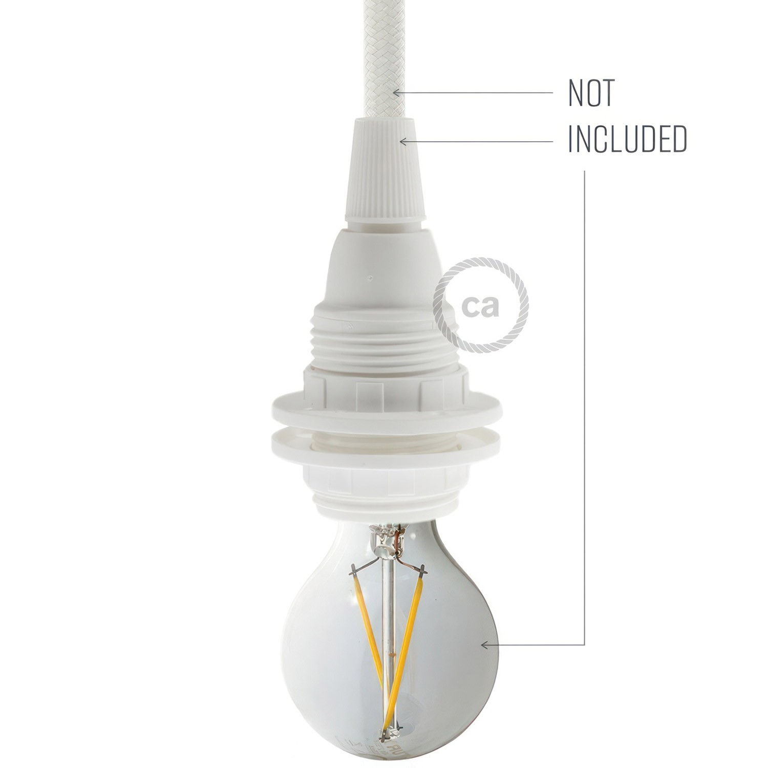 Thermoplastisches E14-Lampenfassungs-Kit mit Doppelklemmring