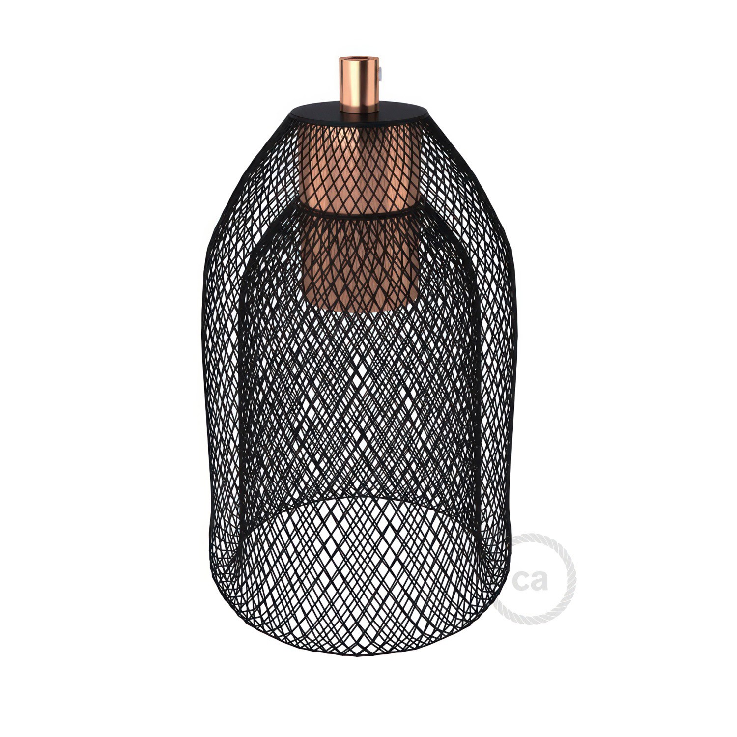 Lampenschirmkäfig Ghostbell aus Metall mit E27-Fassung