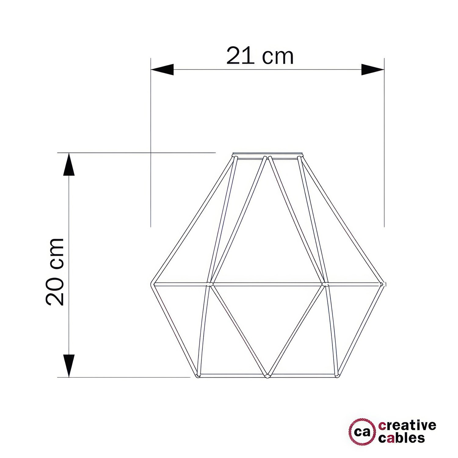 Abat-jour Cage Diamond E27 en métal