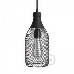 Abat-jour Cage bouteille Jéroboam en métal