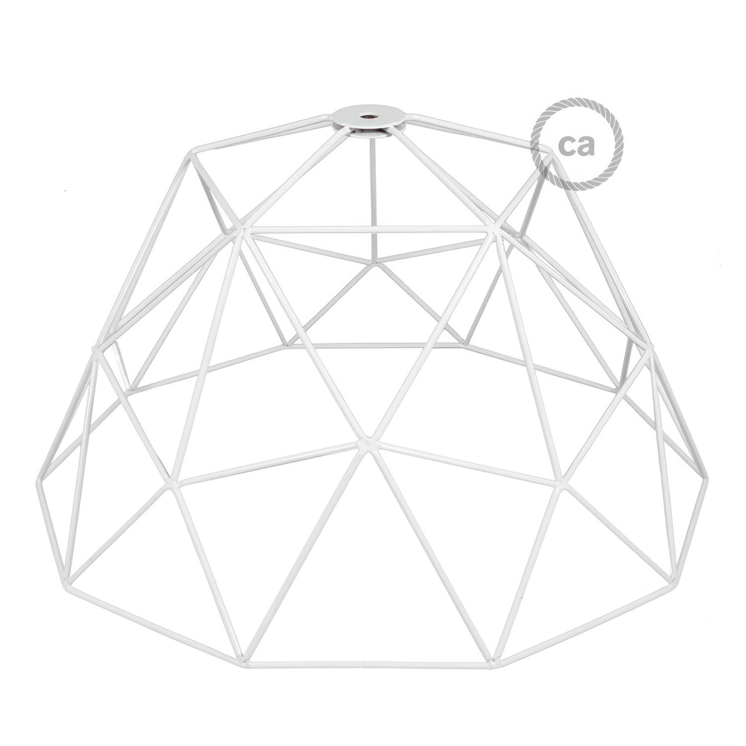 Gabbia XL paralume nudo Dome in metallo con portalampada E27