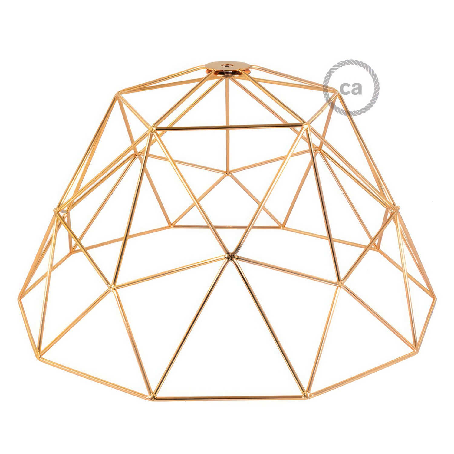 Gabbia XL paralume nudo Dome in metallo con portalampada E27