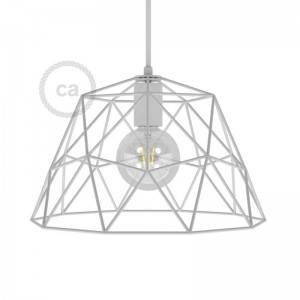 Lampenschirmkäfig Dome XL aus Metall mit E27-Fassung