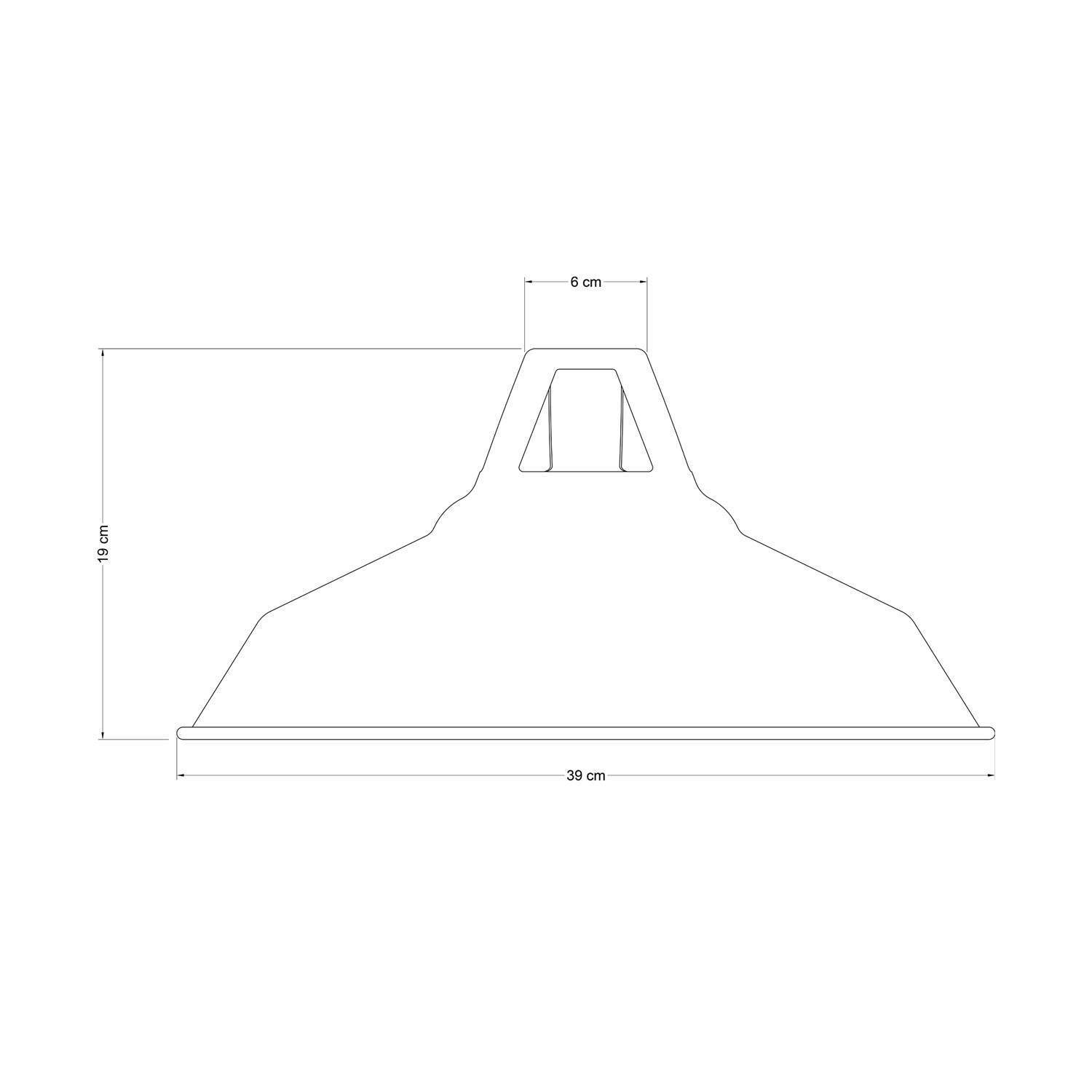 Lampenschirm Harbour aus lackiertem Metall mit E27 Anschluss und einem Durchmesser von 38 cm