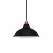 Lampenschirm Bistrot aus lackiertem Metall mit E27-Fassung, 30 cm Durchmesser