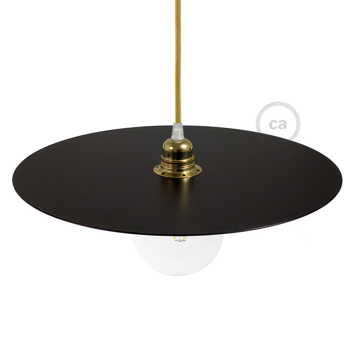 Plat pour suspension Ellepi en fer oversize, diamètre 40 cm, - Made en Italy