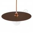 Piatto Ellepì oversize in ferro verniciato per lampade a sospensione, diametro 40 cm - Made in Italy