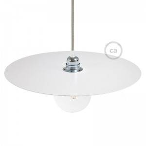 Lampenschirm Ellepi Oversize mit Eisenbeschichtung, 40 cm Durchmesser zum Aufhängen - Made in Italy