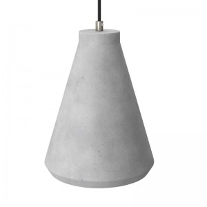 Lampenschirm-Trichter aus Zement mit Kabelklemme und E27-Fassung zum Aufhängen