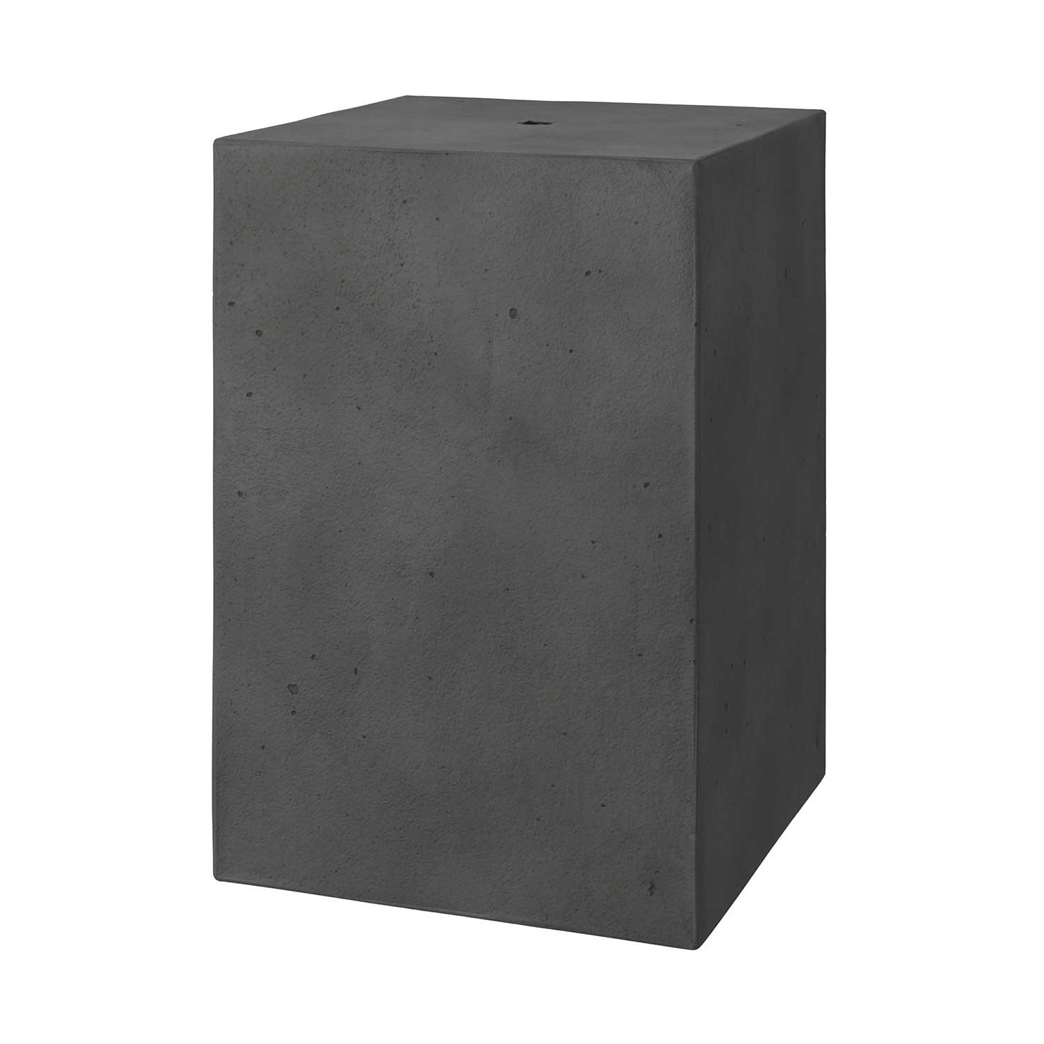 Abat-jour en ciment Cube avec serre-câble et douille E27