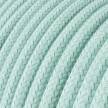 Rundes Textilkabel in Celadon Grün aus Baumwolle, RC18