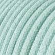 Rundes Textilkabel in Celadon Grün aus Baumwolle, RC18