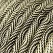 Pendelleuchte mit Textilkabel und Metall-Zubehör - Hergestellt in Italien