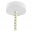 Suspension fabriquée en Italie avec corde 2XL 24 mm finition bois peint