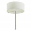 Lampada a sospensione con cavo tessile e finiture in silicone - Made in Italy