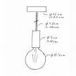Pendelleuchte mit XL-Tauseilkabel und Holz-Zubehör - Hergestellt in Italien