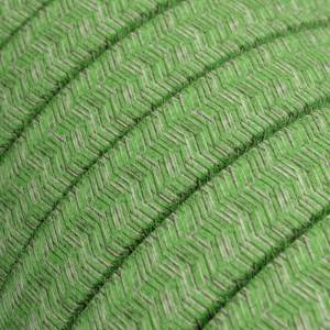 Cavo elettrico per catenaria rivestito in cotone Verde Pixel Bronte CX08 - UV resistant