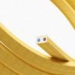 Elektrokabel für Lichterketten, überzogen mit Gelb CM10 Textilgewebe