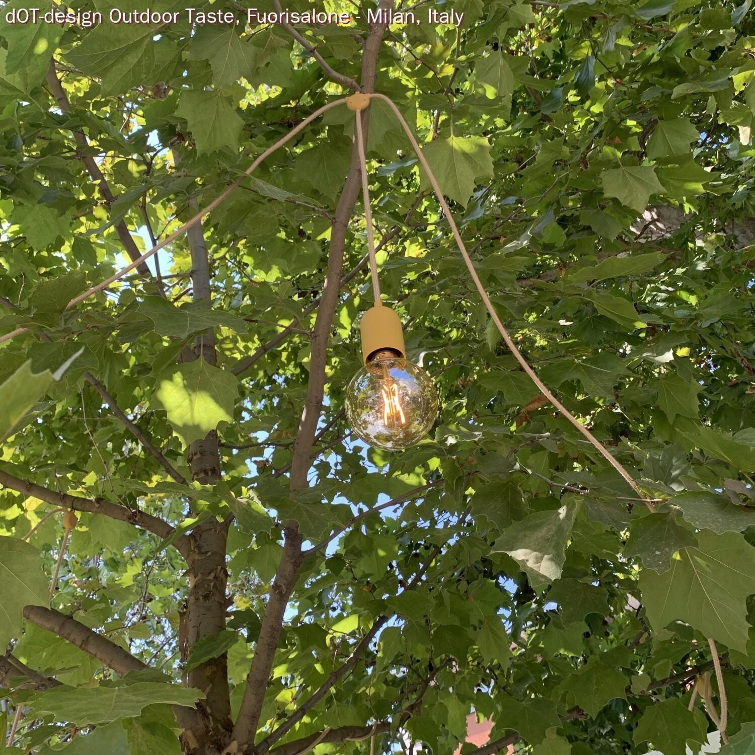 Outdoor-Kabel mit natürlicher Leinen in Grau SN02, rund - für EIVA IP65