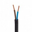 Câble électrique résistant aux UV d'extérieur rond recouvert de tissu blanc SM01 - compatible avec Eiva Outdoor IP65