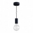 EIVA ELEGANT Outdoor-Pendelleuchte mit Textilkabel, Silikon-Lampenbaldachin und Lampenfassung, IP65 wasserdicht