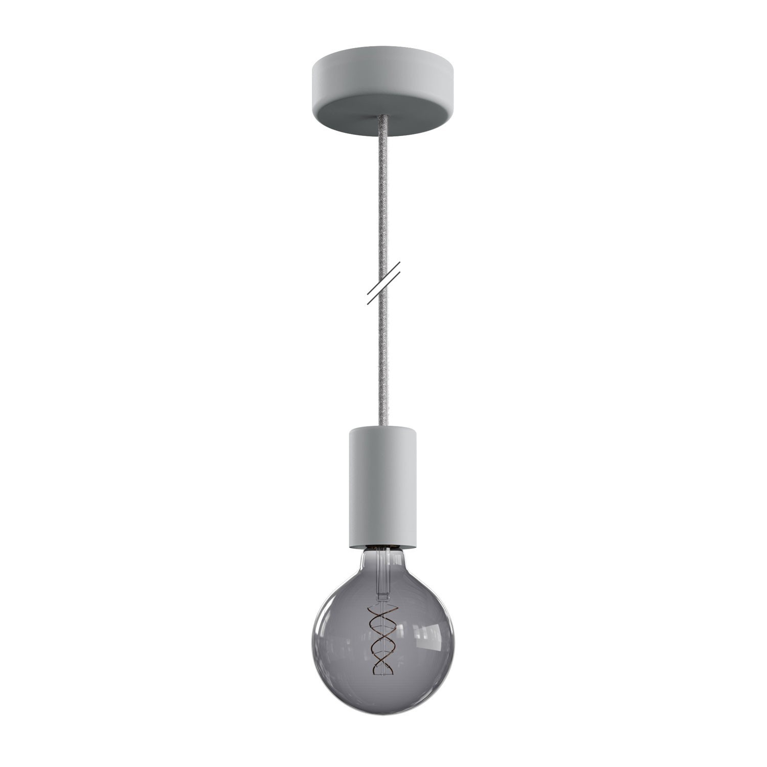 EIVA ELEGANT Suspension d'extérieur avec câble textile, rosace et douille en silicone étanche IP65