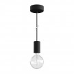 EIVA ELEGANT Suspension d'extérieur avec câble textile, rosace et douille en silicone étanche IP65