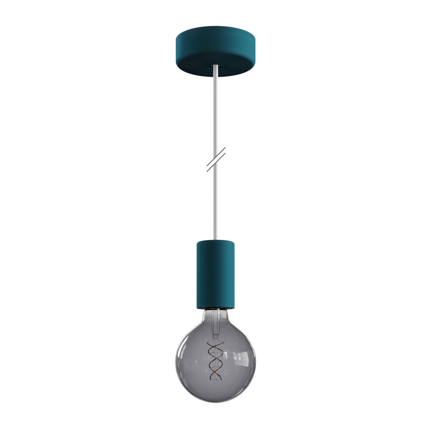 EIVA ELEGANT Suspension d'extérieur avec câble textile, rosace et douille en silicone étanche IP65