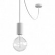 EIVA ELEGANT Suspension d'extérieur avec câble textile, décentreur, rosace et douille en silicone étanche IP65